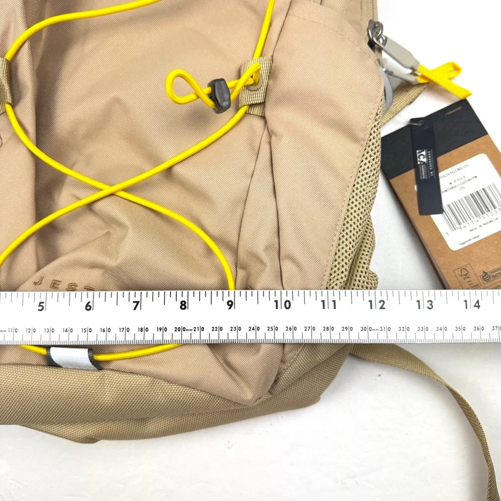 The North Face Women's Jester Backpack 27L Tan Yellow Bungee Laptop Bag NWT